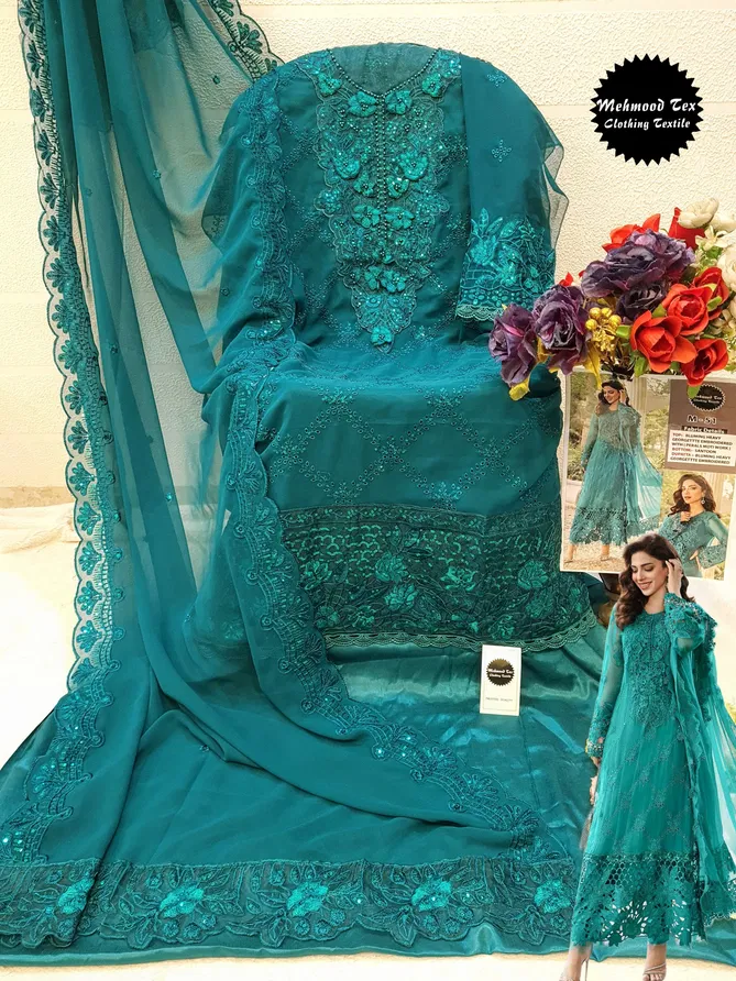 Mehboob Tex M 51 Faux Georgette Pakistani Suits Wholesale Shop In Surat